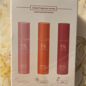 MK Perfumes Roll-On Trio - Pink, Orange, Red